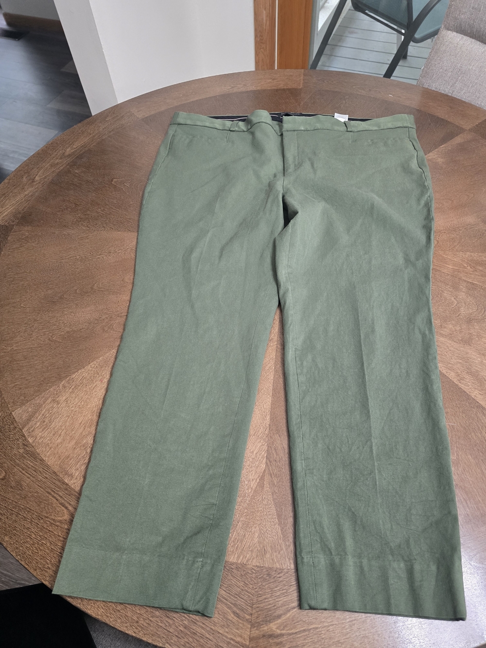 Women's Olive Green Ankle Pants Banana Republic Sloan Size 20